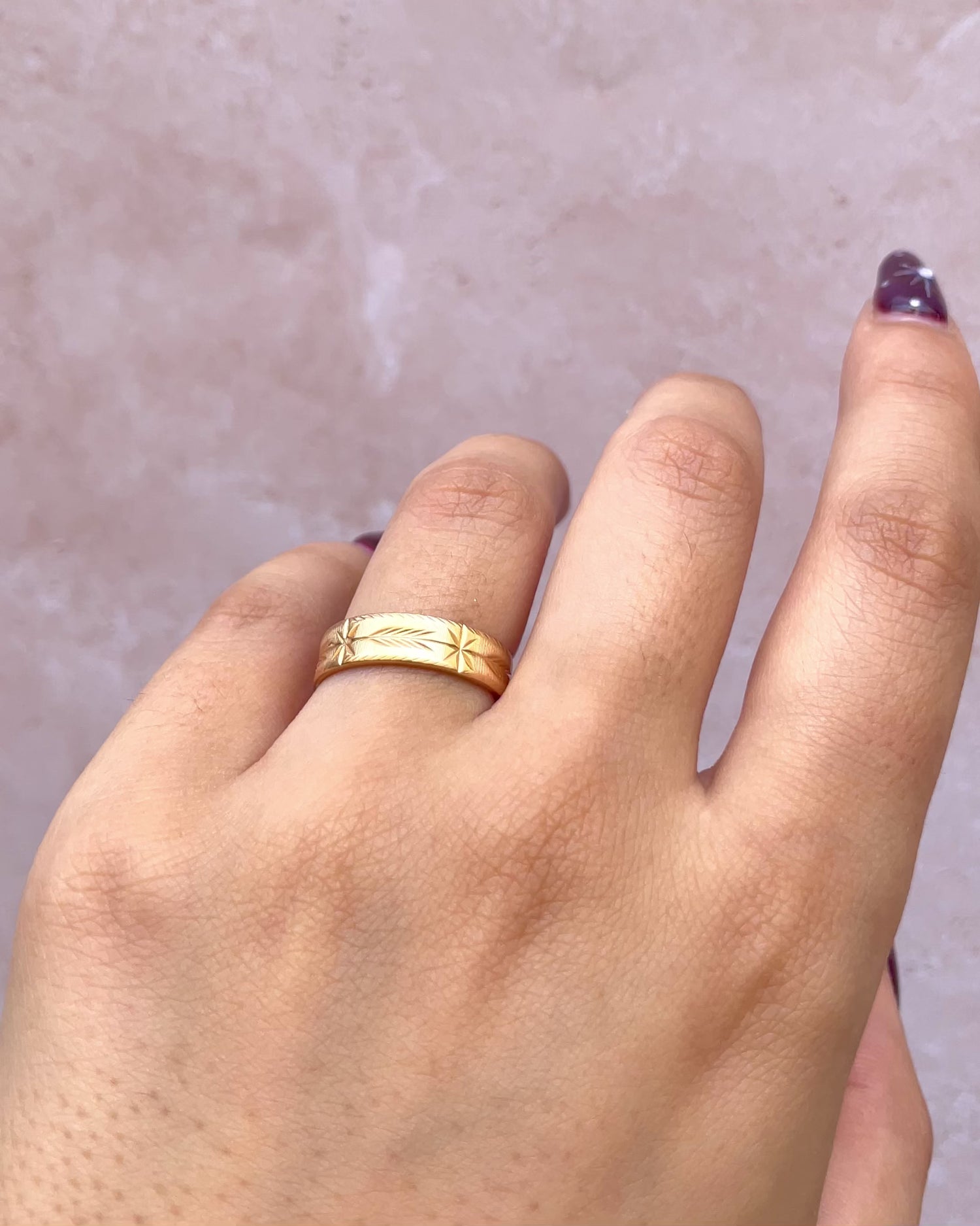 Anillo de alianza aro de oro amarillo 18 quilates 5 mm "Tobias"
