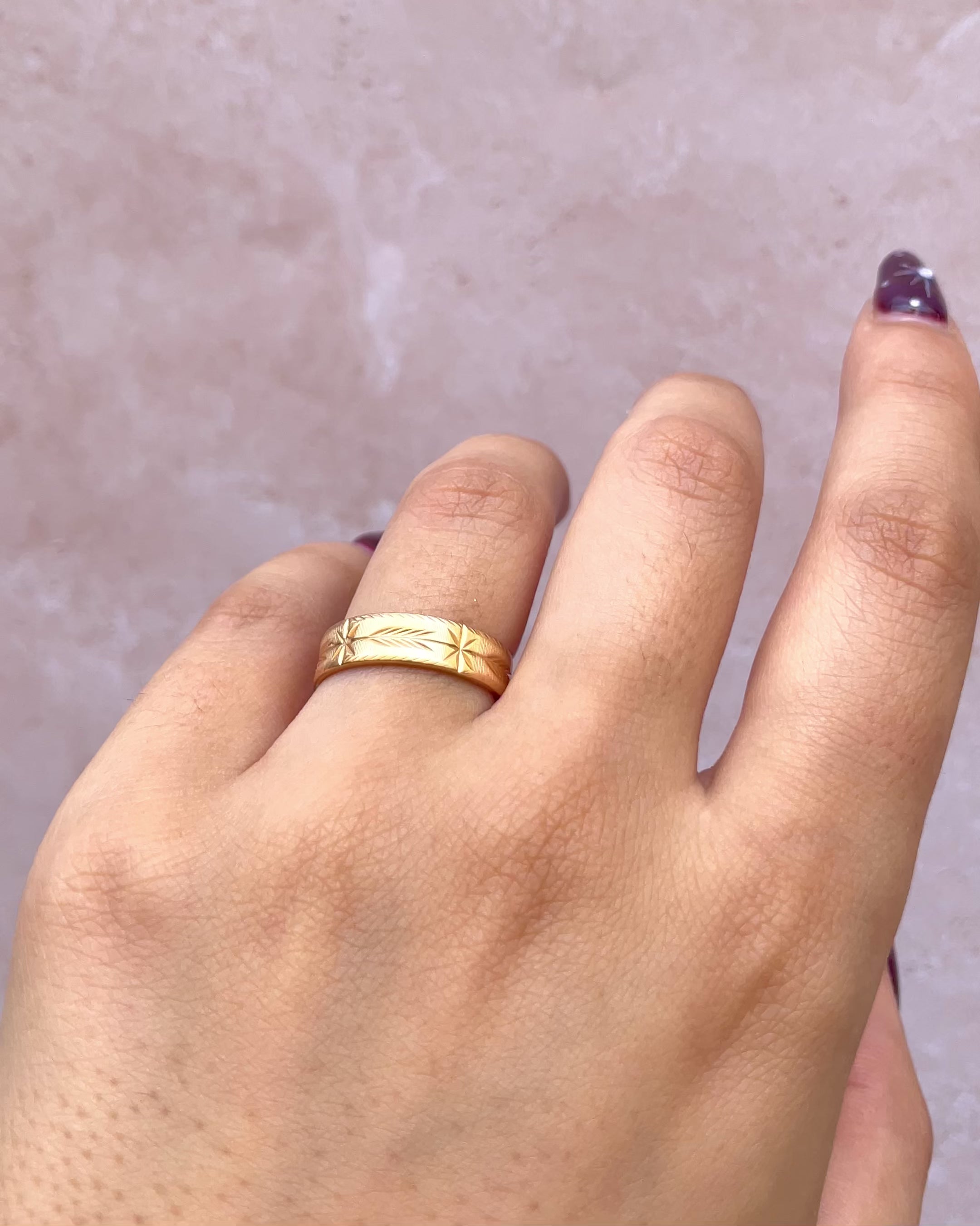 Anillo de alianza aro de oro amarillo 18 quilates 5 mm "Tobias"
