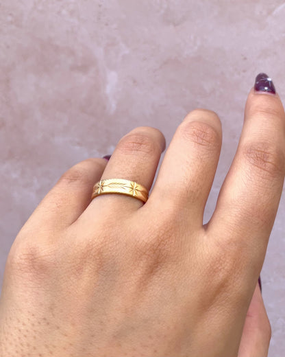 Anillo de alianza aro de oro amarillo 18 quilates 5 mm "Tobias"