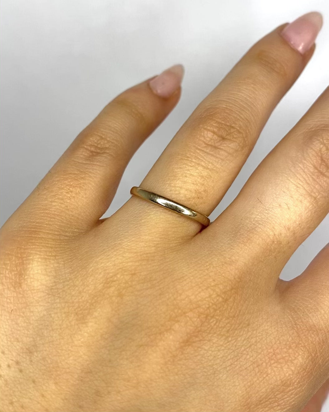 Alliance Or Gris 18 carats 2mm "Elia"