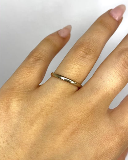 Alliance Or Gris 18 carats 2mm "Elia"