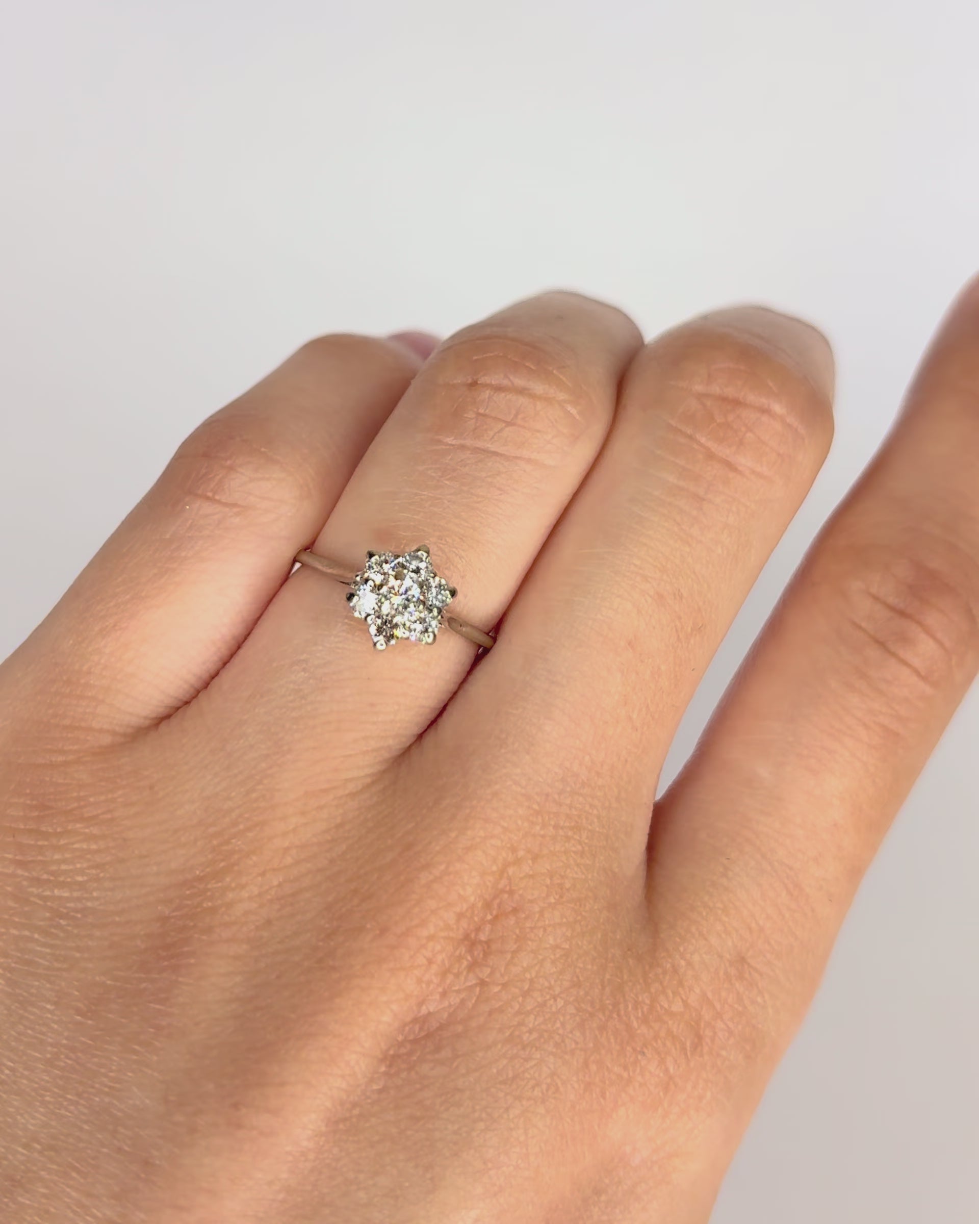 Bague Marguerite 7 Diamants "Hannah"