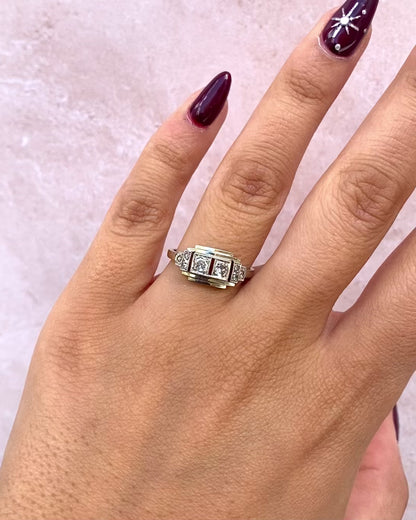 Art Deco Diamond Ring 0.23 Carat "Angelina"