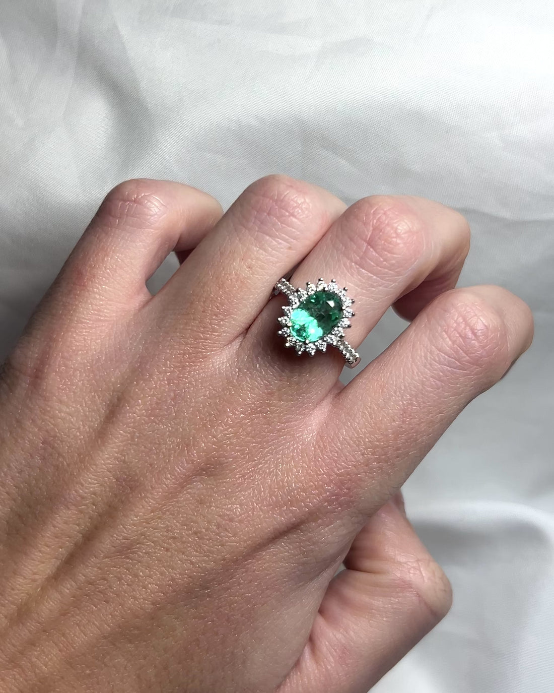 Tourmaline Ring 1.80 carat &amp; Diamonds 0.56 carat &quot;Sasha&quot;