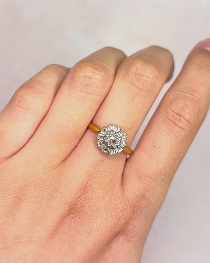 Bague Marguerite Art-Déco Diamants "Enora"