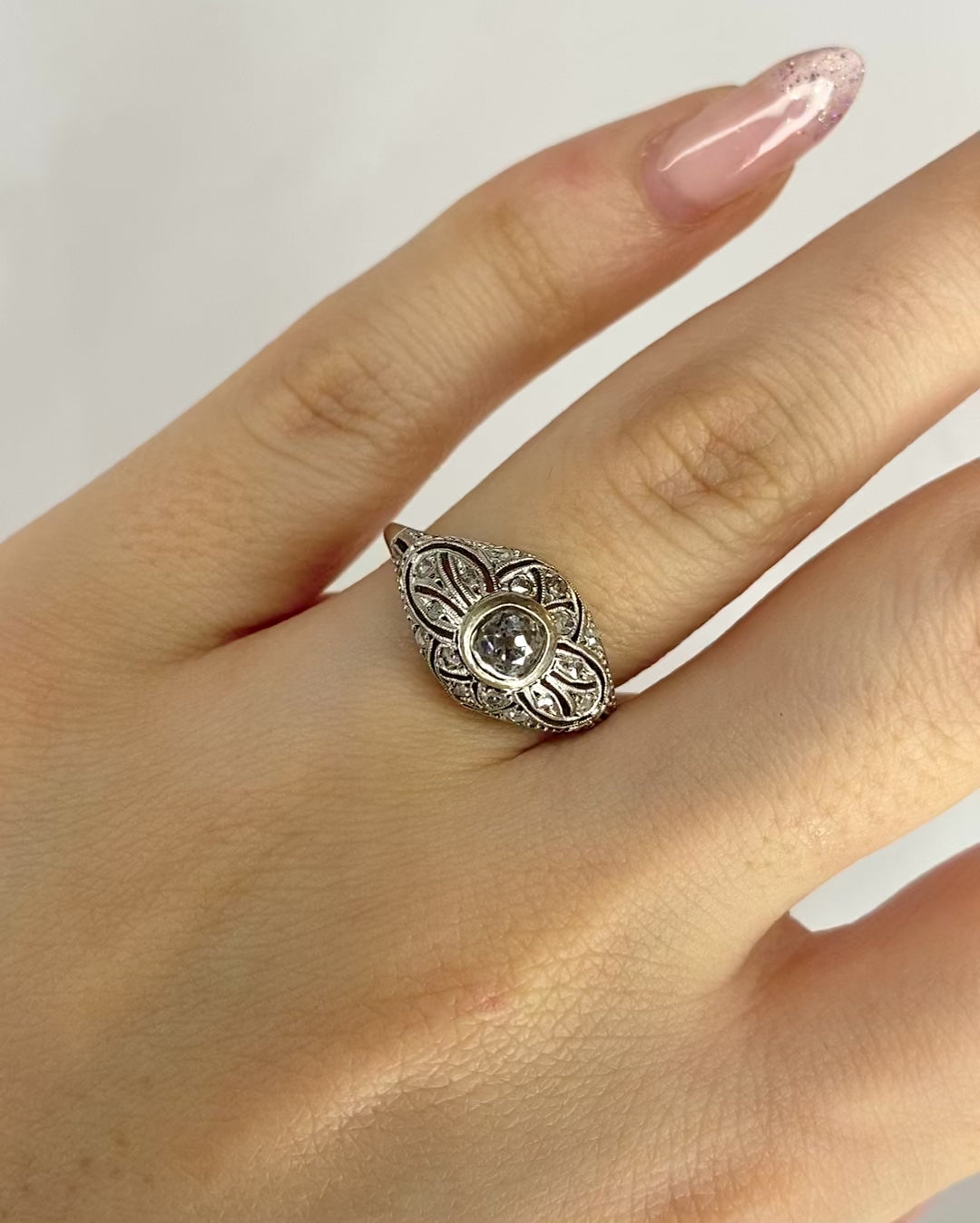 Bague Art Déco Diamants "Rosie"