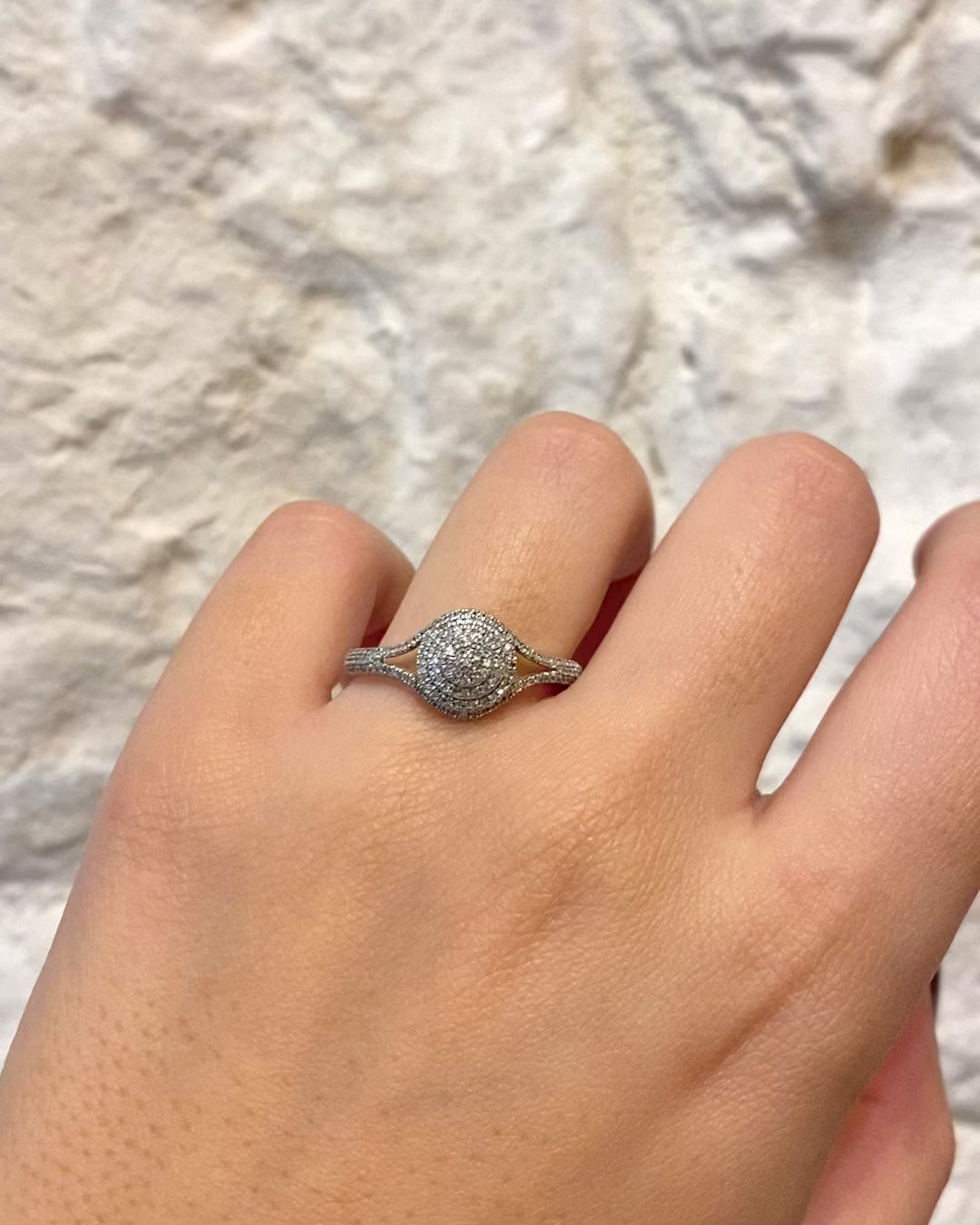 Art Deco Style Ring Diamonds 0.80 carat "Lya"