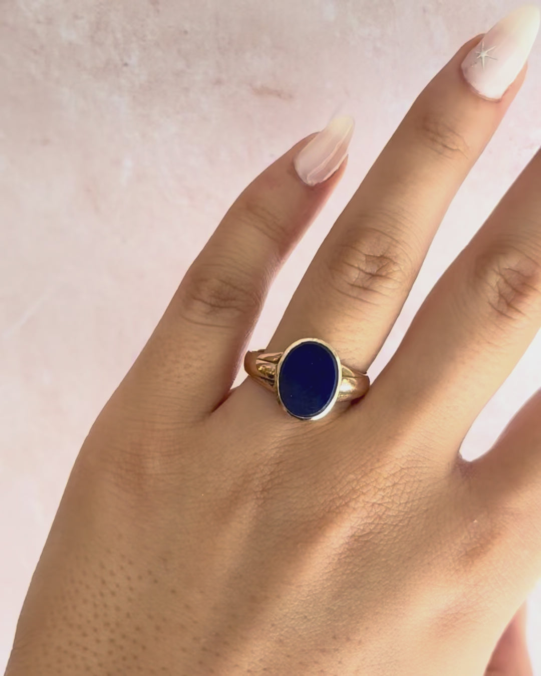 Bague Chevalière Lapis-Lazuli "Priscille"