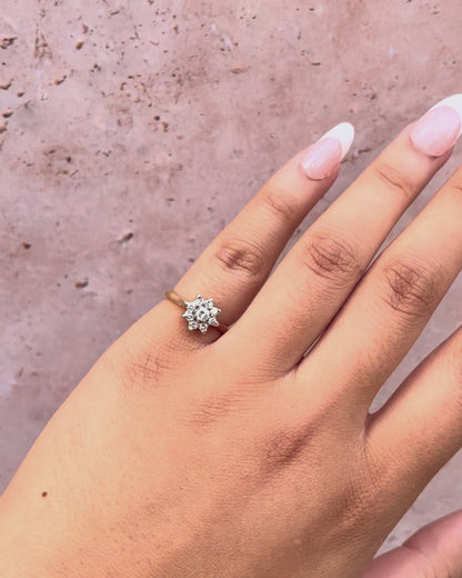 Anillo Marguerite Diamantes 0,33 quilates "Rita"