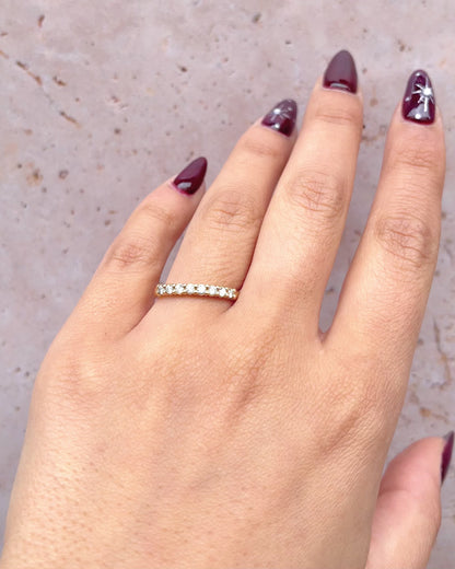 Demi-alianza Diamantes 0,32 quilates 2,5 mm "Maylie"