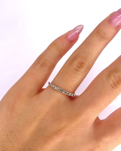 Half-Wedding Band Diamonds "Coline"