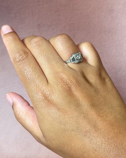 Bague Art-Déco Diamant "Claire"