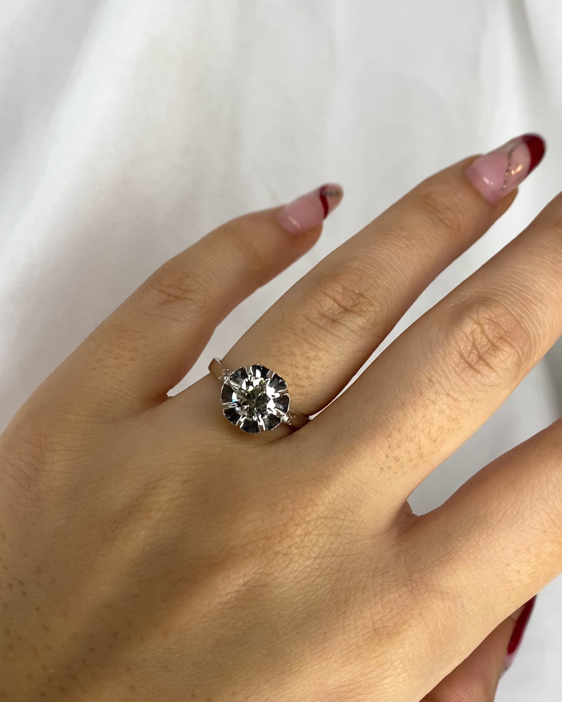 Bague Solitaire Diamants 0.94 carat "Lyna"