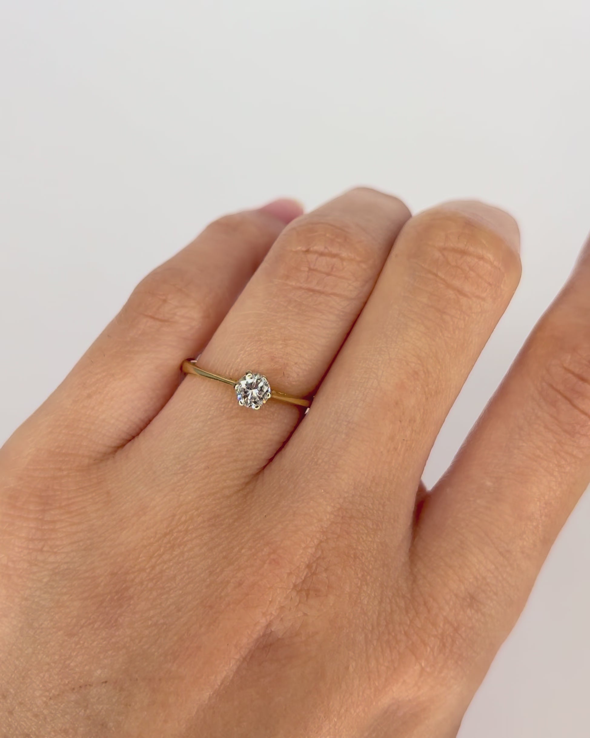 Solitaire Diamond Ring 0.27 carat "Manille"