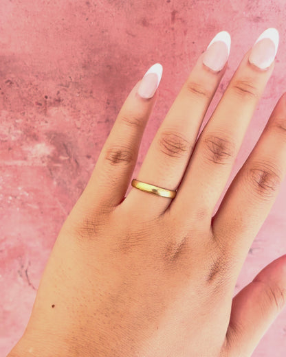 18-Carat Yellow Gold Wedding Band 3 mm "Romy"
