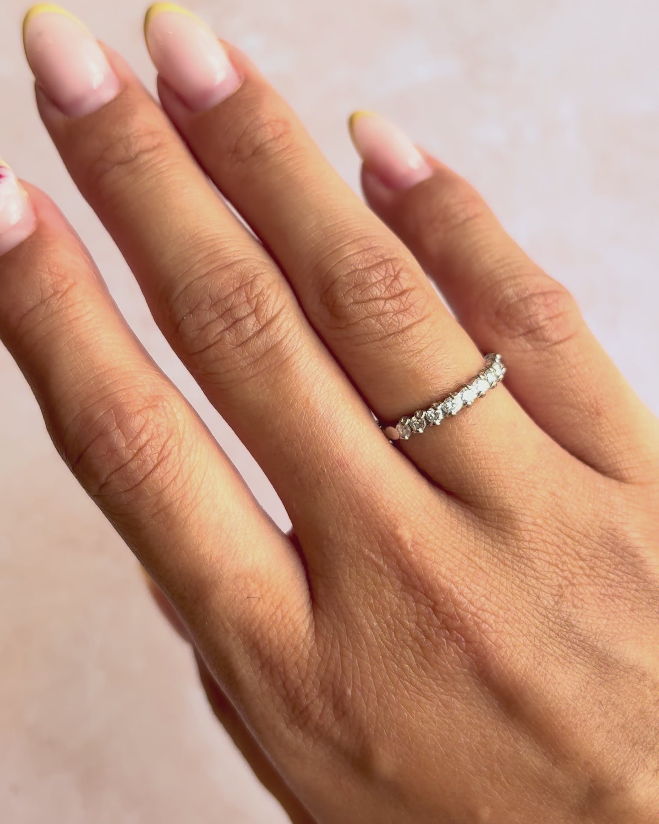 Demi-alliance Diamants 0.42 carat "Méline"
