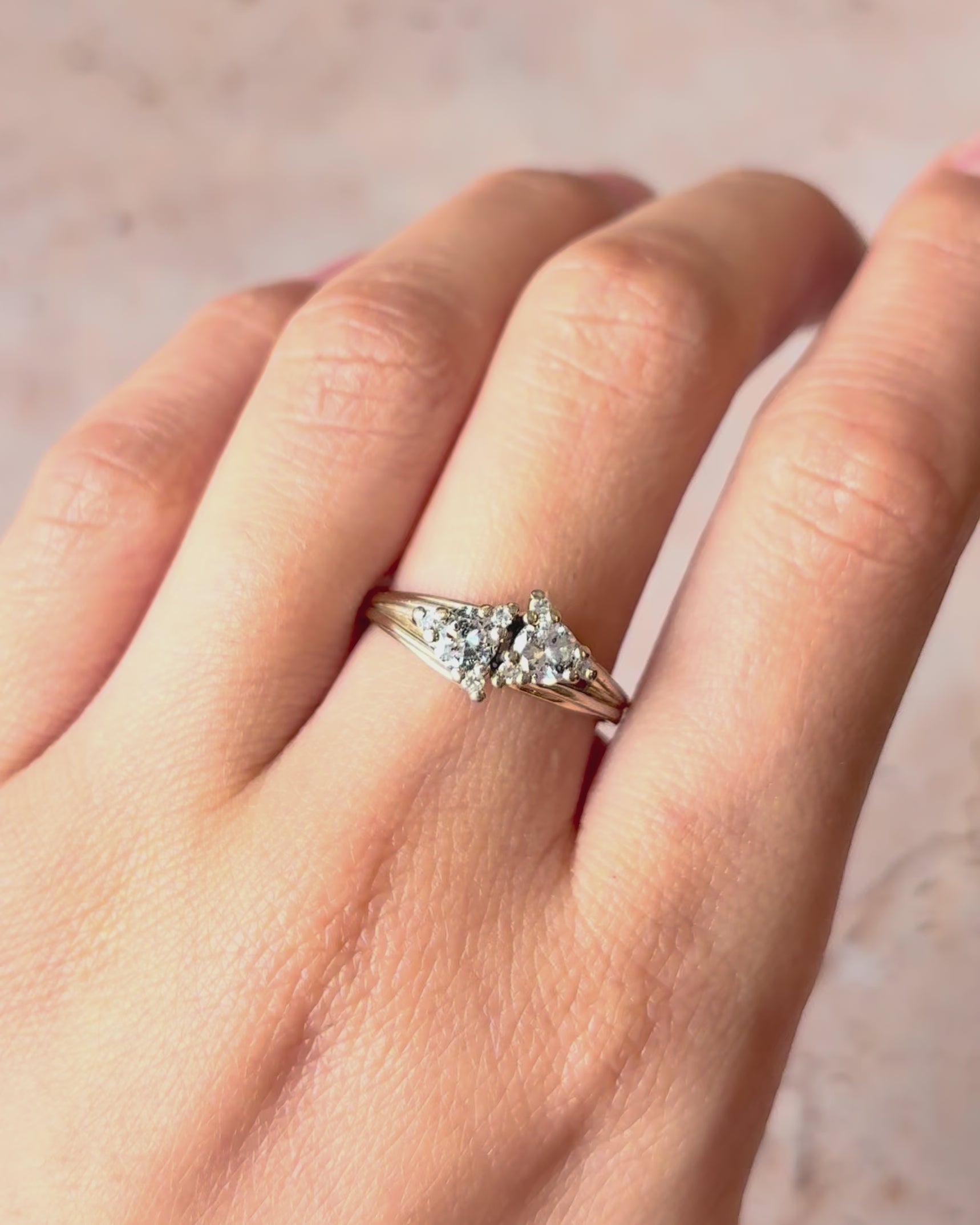 Anillo Toi &amp; Moi Diamantes 0,66 quilates "Alessia"