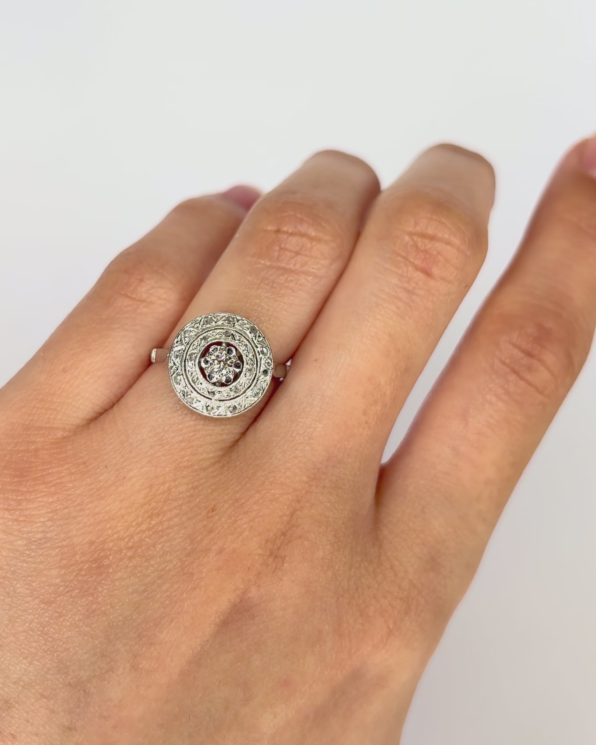 Anillo Art Déco Diamantes "Myriam"