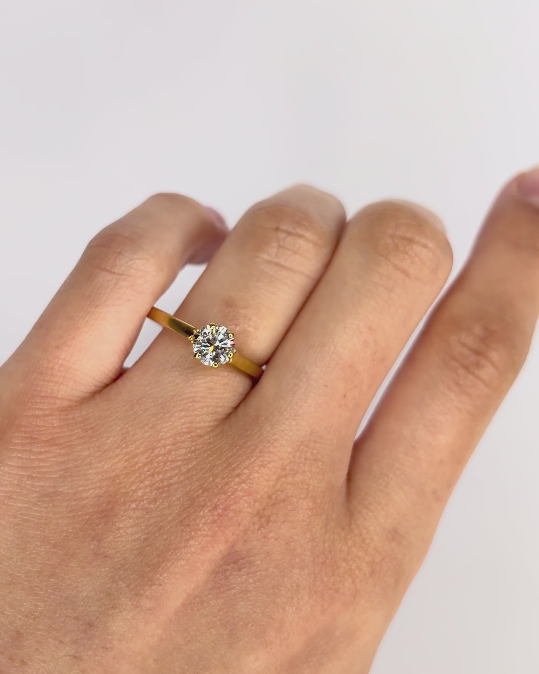 Bague Solitaire Diamant 0.70 carat "Eliana"