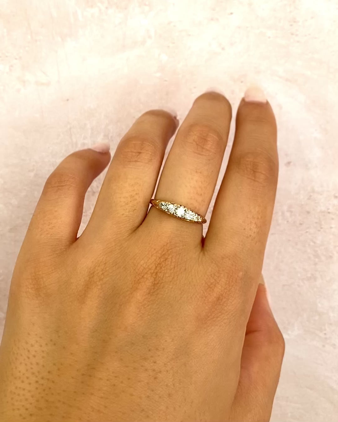 Bague Rivière Diamants 0.33 carat "Rahma"