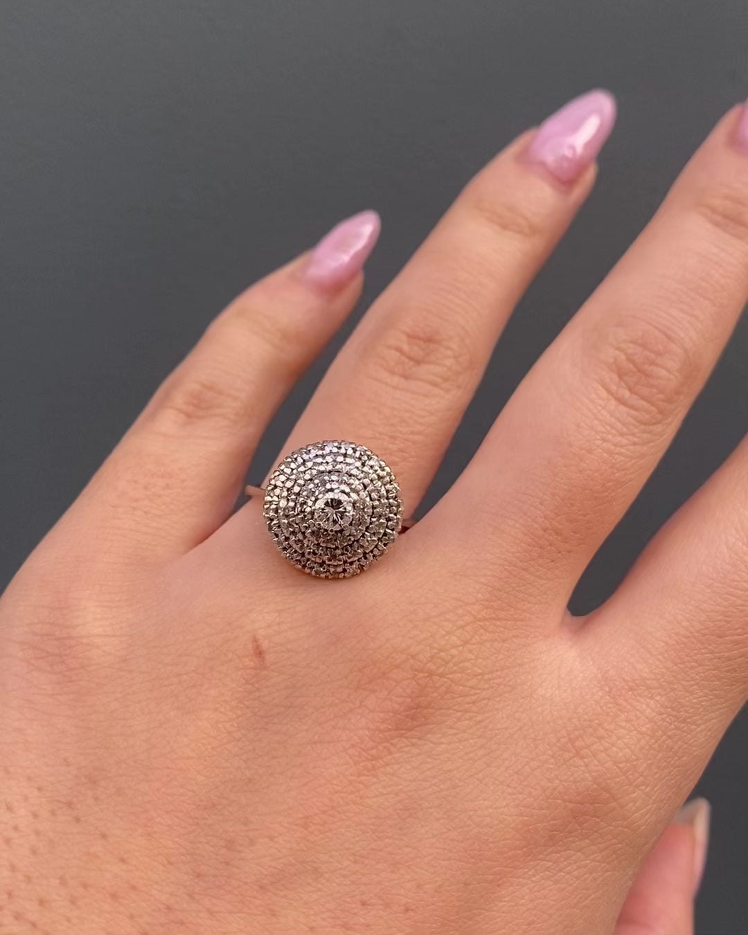 Bague Vintage Diamants 0.62 carat "Capucine"
