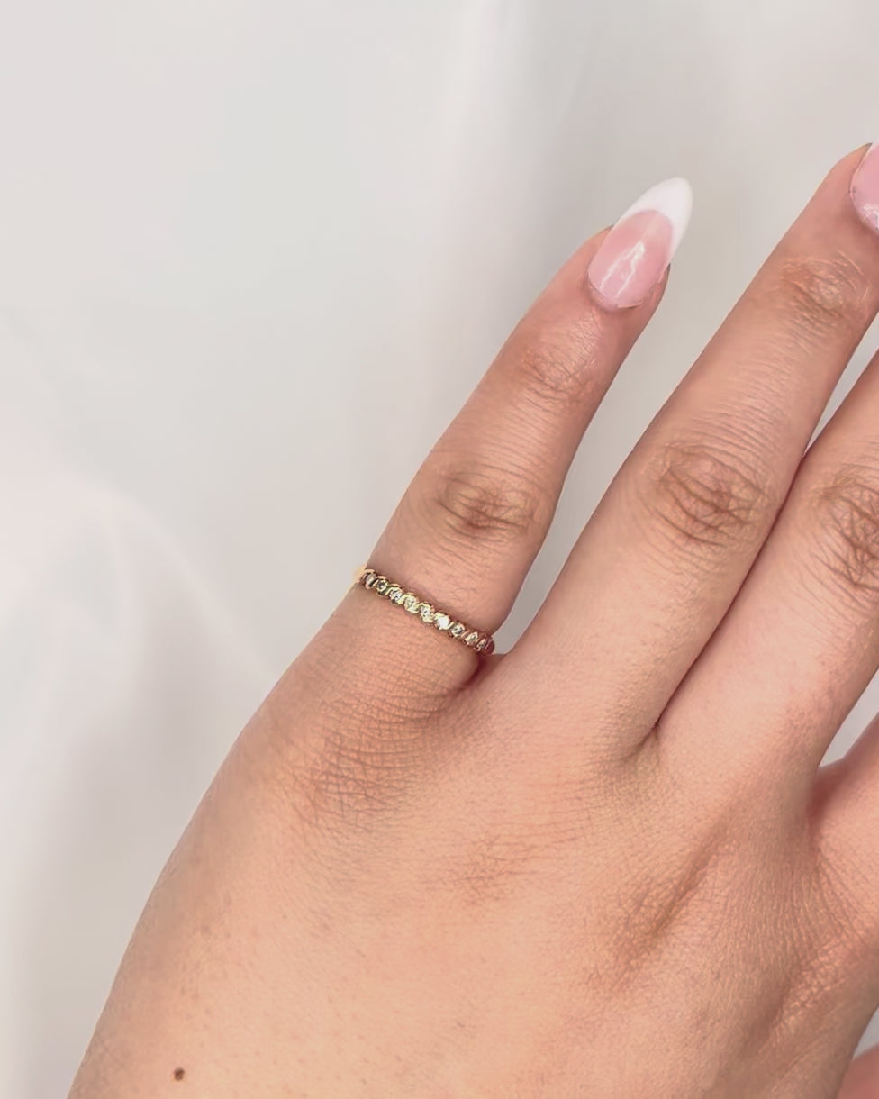 Demi-Alliance Diamants 2.2 mm "Marianne"