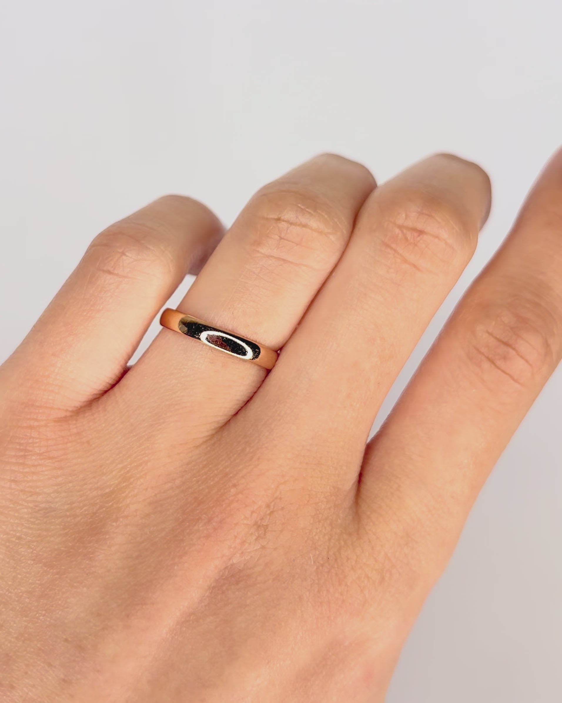 Alliance Or Rose 18 carats 3 mm "Virna"