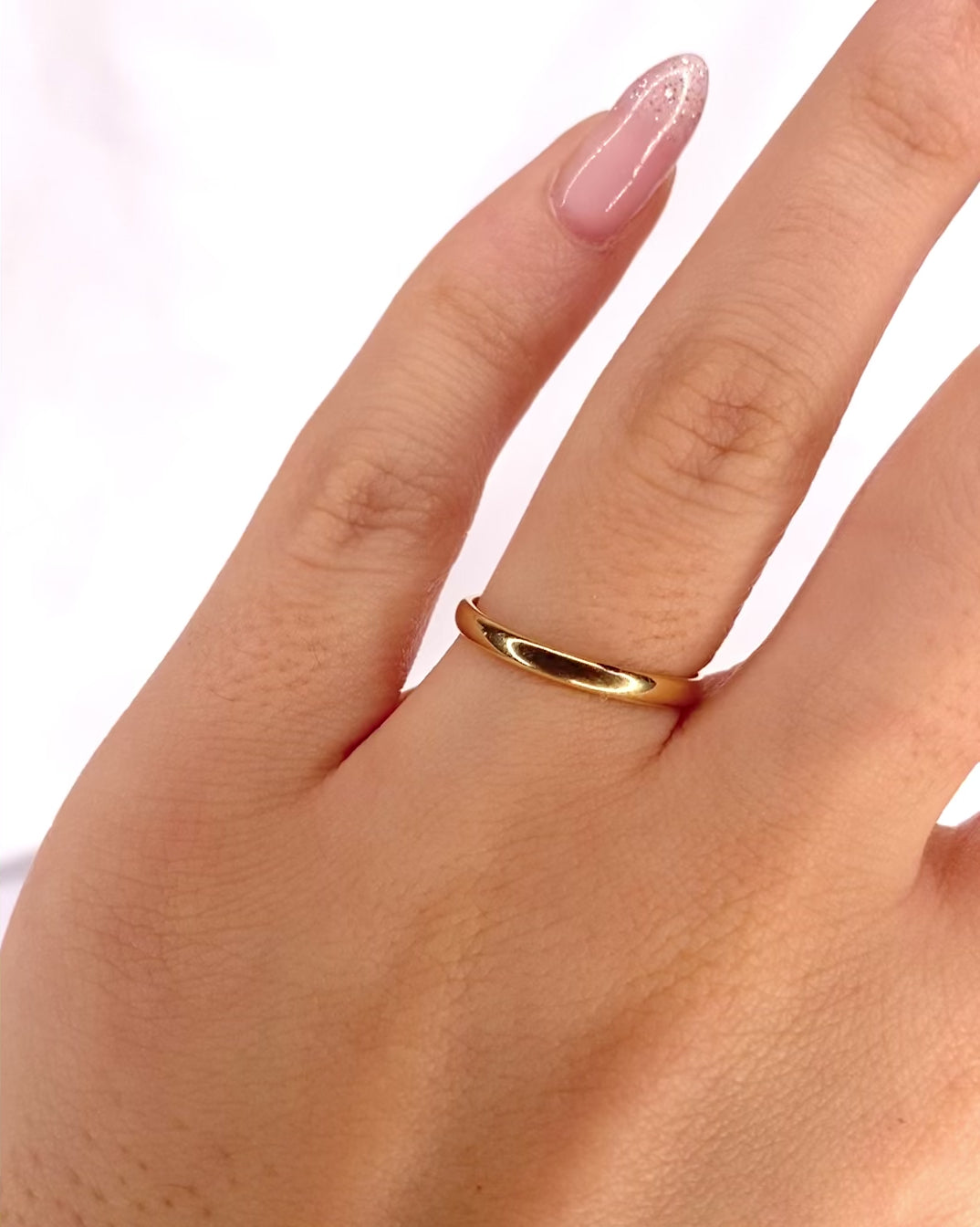 Yellow Gold Wedding Band "Camilla"