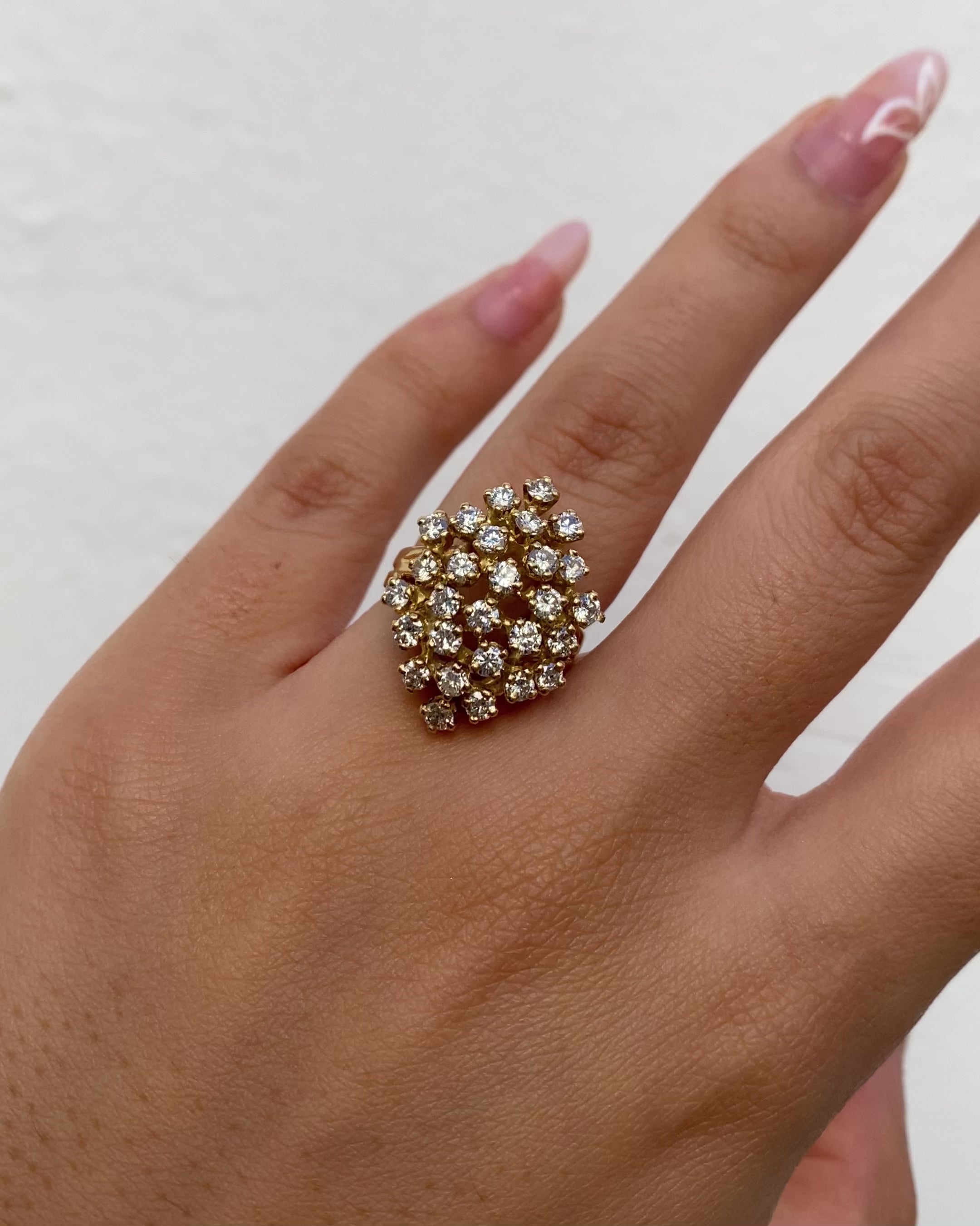 Anillo Marquesa Diamantes 1.35 quilates "Karen"