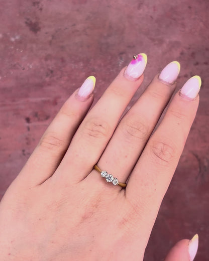 Bague Trilogie Diamants 0.30 carat "Valentine"