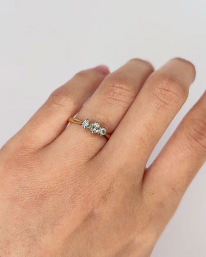 Trilogy Diamond Ring 0.37 carat "Bojanna"