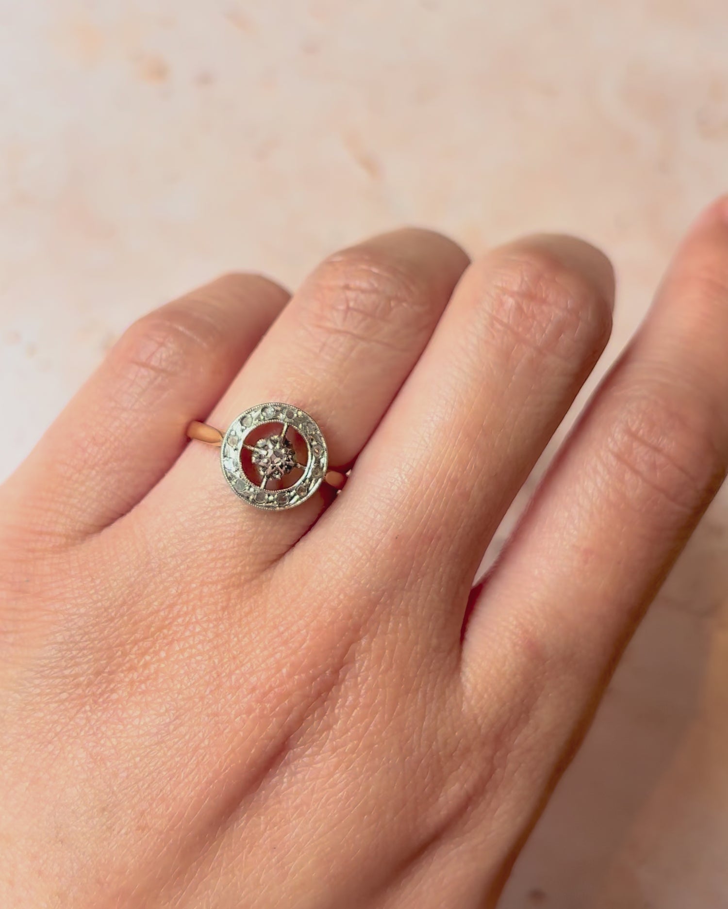 Bague Art-Déco Diamants "Ania"