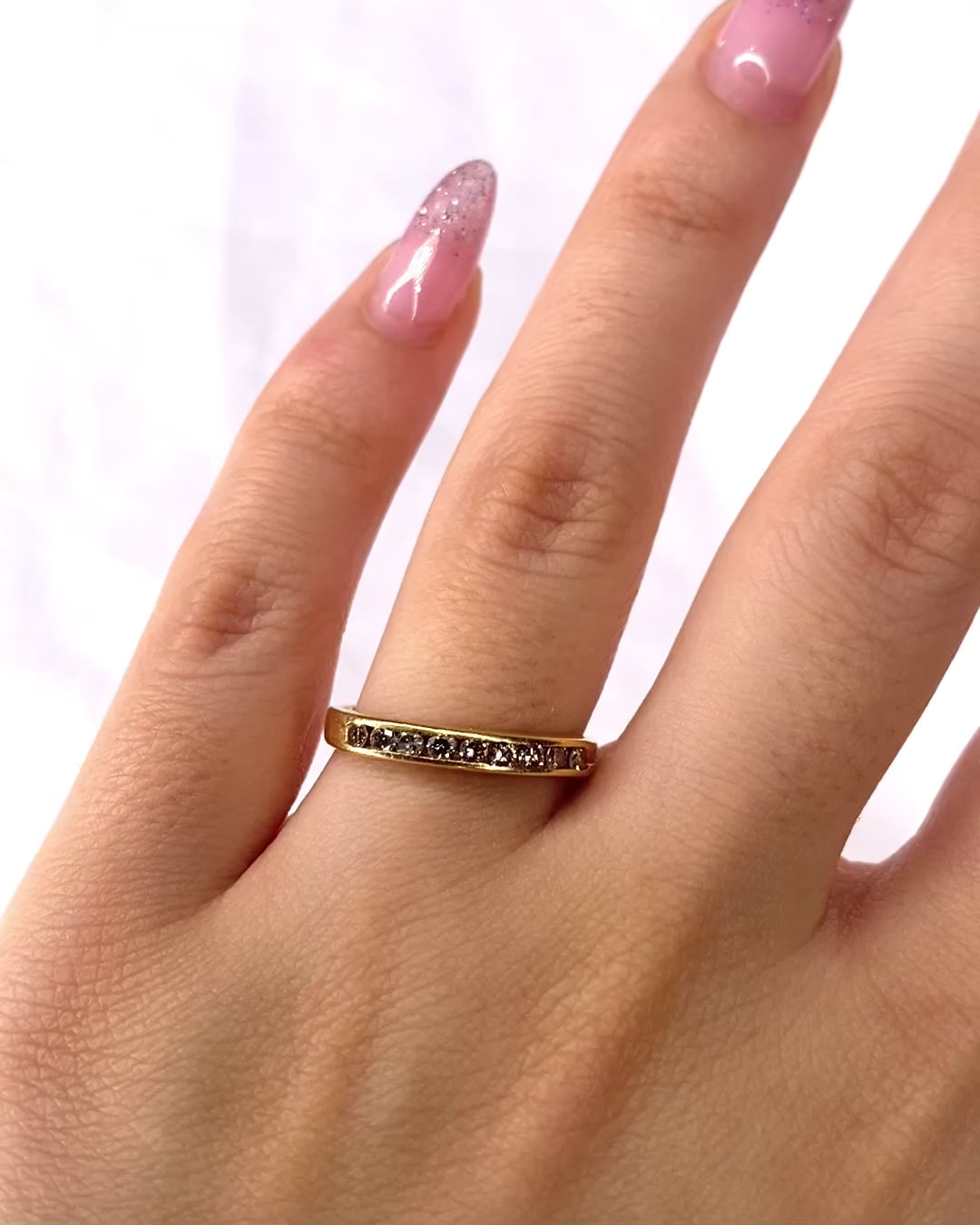 Half-Wedding Band 27 Diamonds "Heavenly"