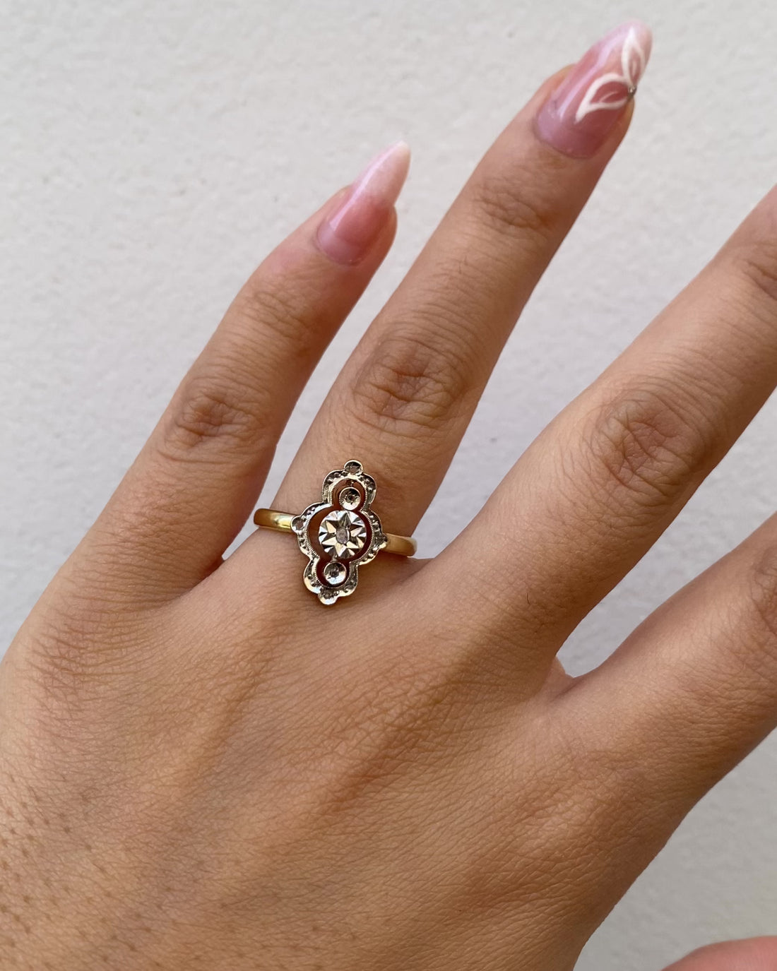 Bague Marquise Art-Deco Diamants &quot;Doria&quot;
