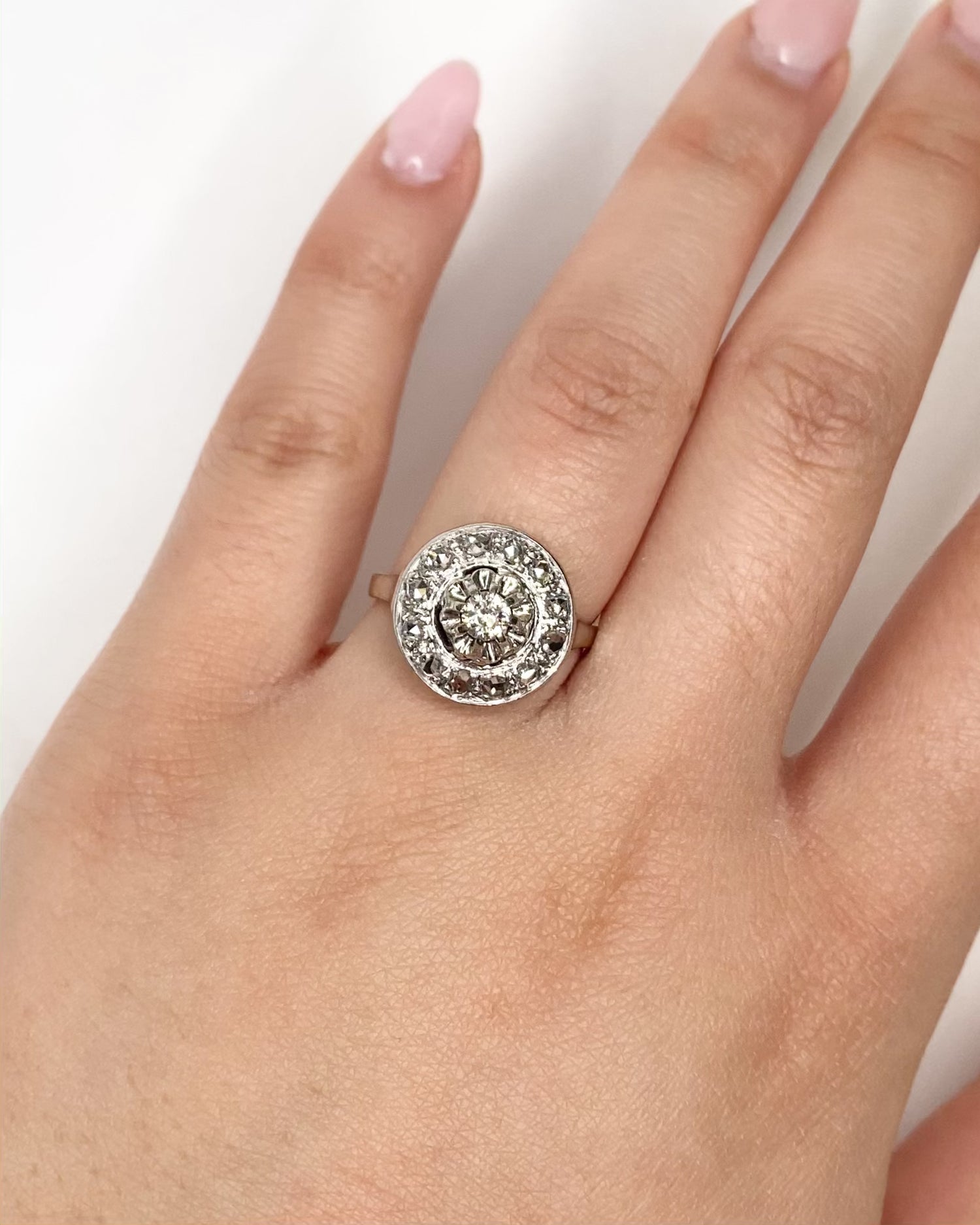 Anillo Art Déco Diamantes 0,46 quilates "Eleonore"