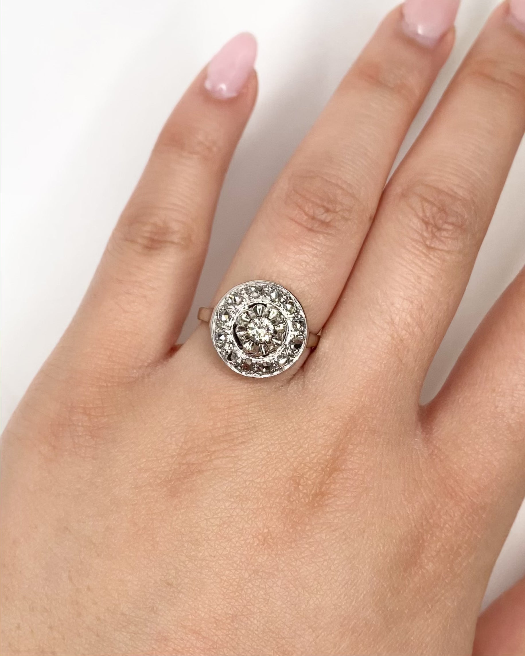 Anillo Art Déco Diamantes 0,46 quilates "Eleonore"