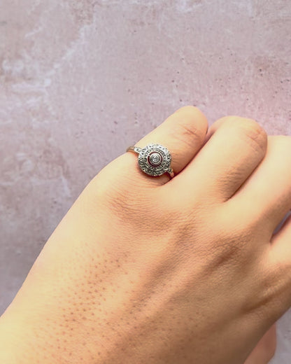 Anillo Art Déco con diamantes "Cynthia"
