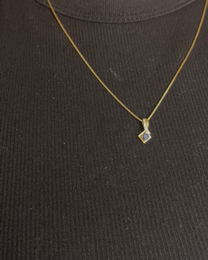 Pendentif Saphir "Fabienne"