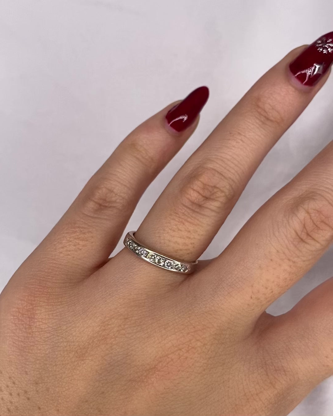 Half-Eternity Ring 9 Diamonds "Abi"