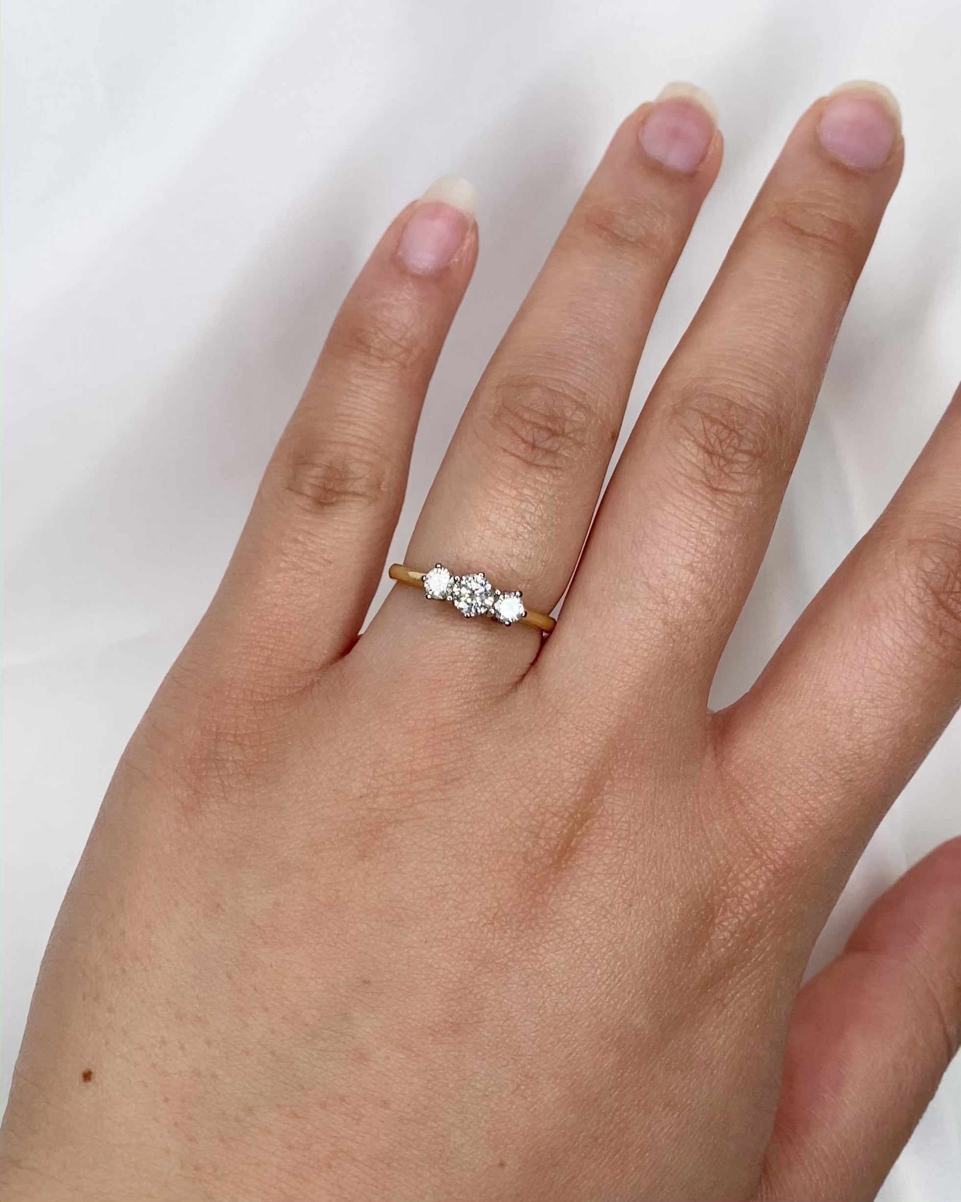 Bague Trilogie Diamants 0.50 carat "Lia"