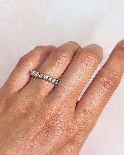 Demi-Alliance Diamants 0.84 carat "Eliane"