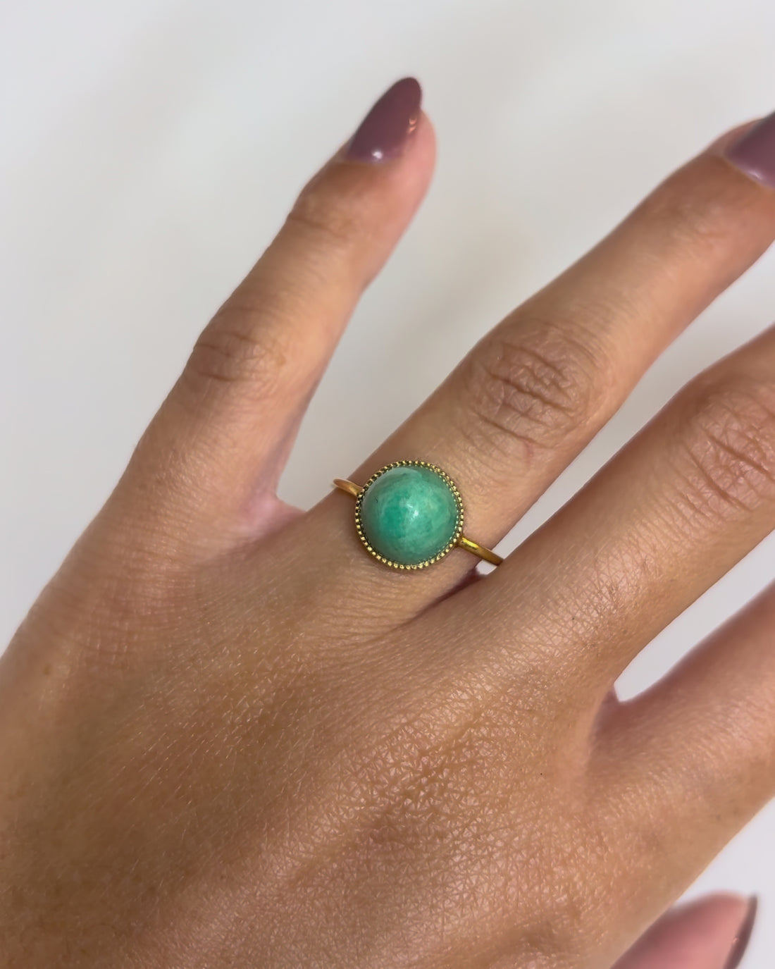 Bague Solitaire Turquoise 5.40 carats &quot;Servane&quot;