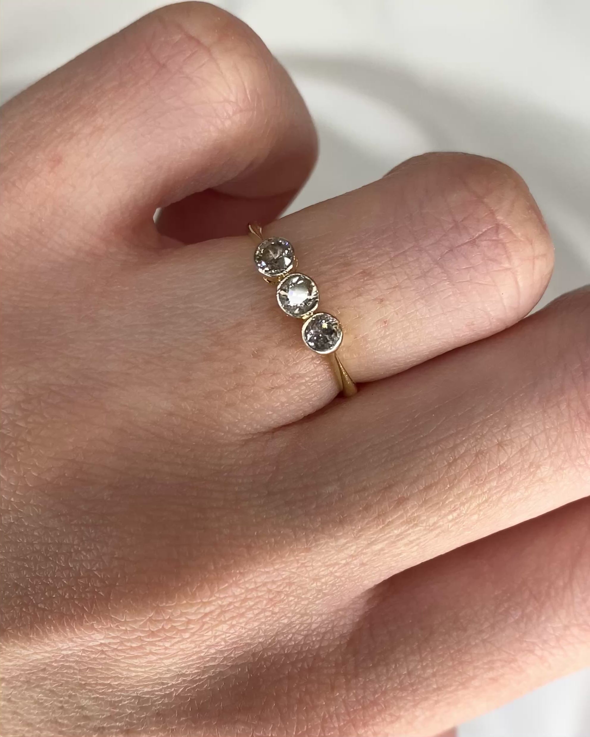 Bague Trilogie Diamants "Olga "