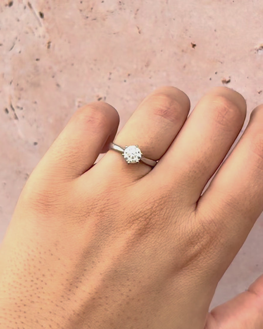 Bague Solitaire Diamant 0.81 carat "Carla"