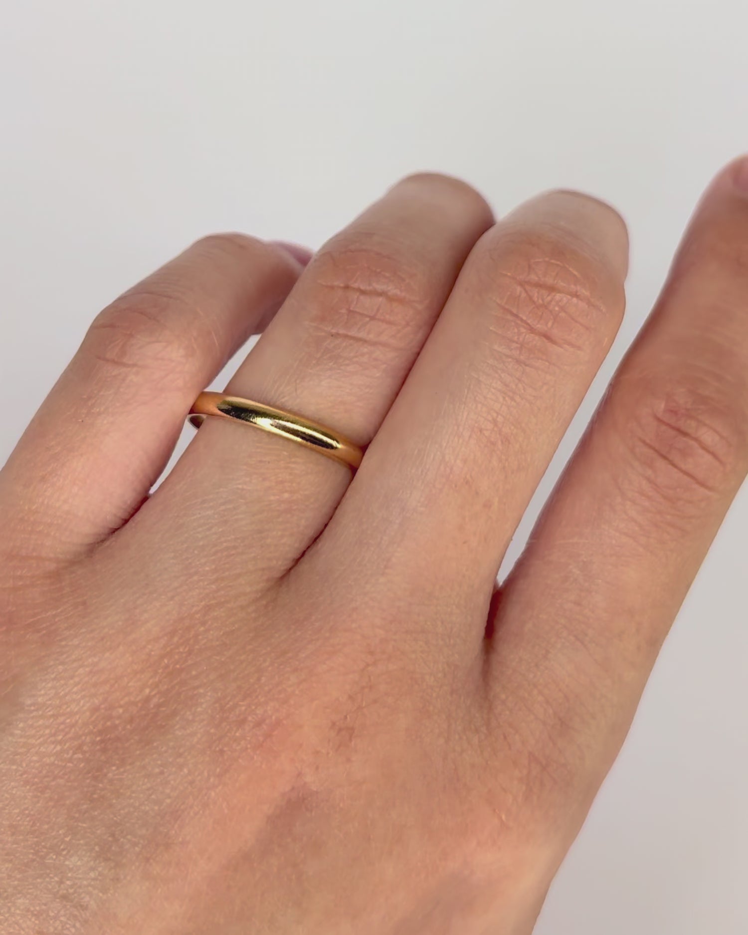 Yellow Gold Wedding Band 18 Carats "Darius"