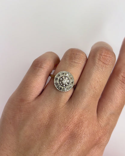 Bague Art Déco Diamants &quot;Vesna&quot;