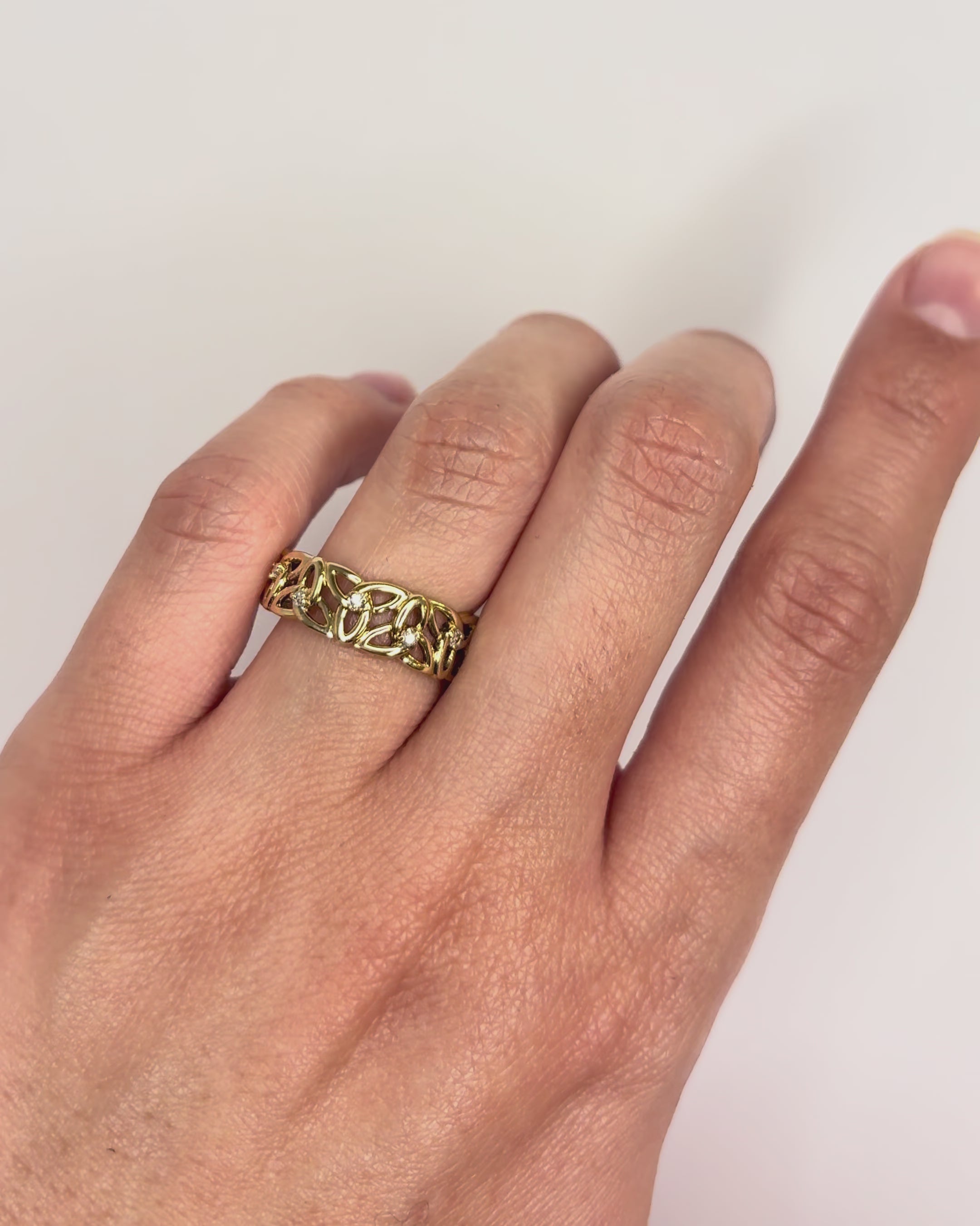 Bague Bandeau Diamants "Iris"