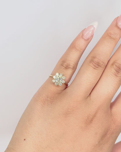 Bague Marguerite Diamants 1.20 carat "Louison"