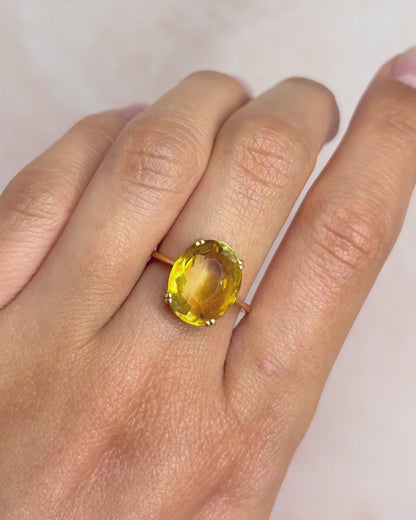 Bague Cocktail Citrine 5 carats "Maurine"