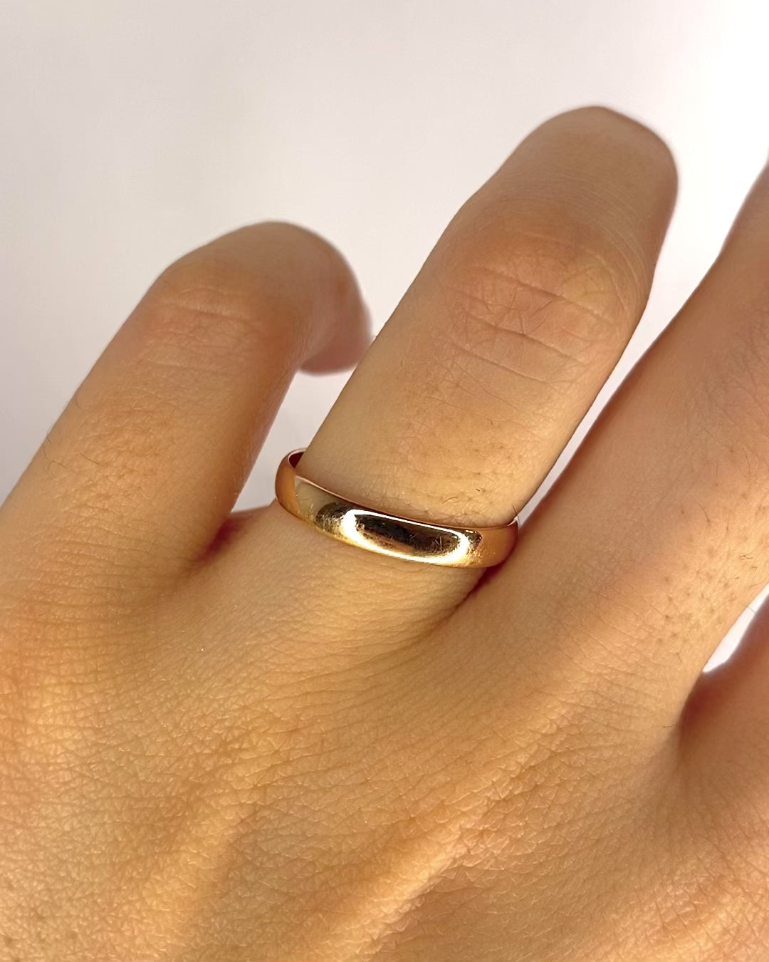 Anillo de compromiso de oro amarillo 18 quilates 3 mm "Dima"